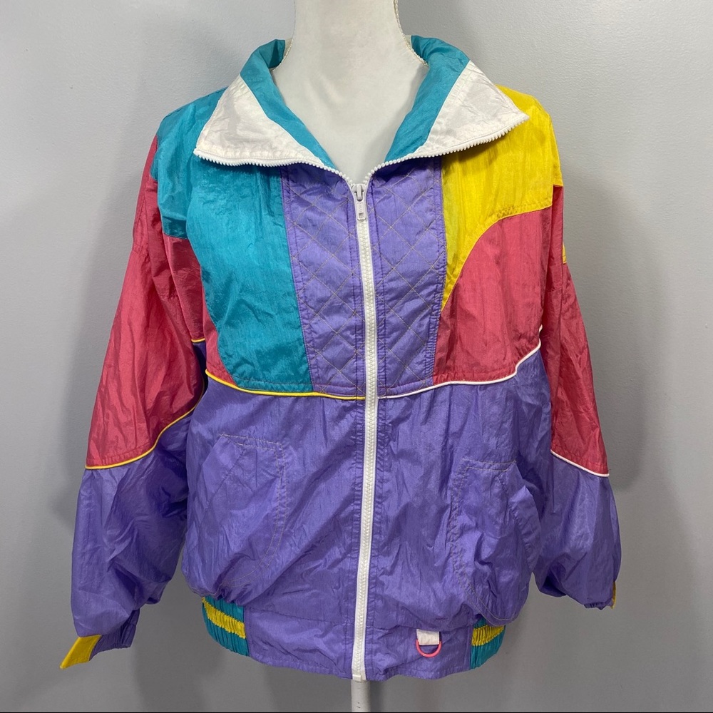Vintage Color Block Jacket
